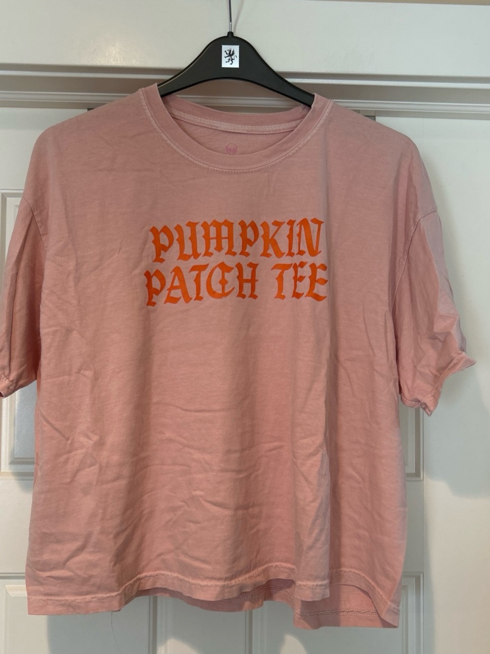 Peach Pumpkin Patch Tee Crop Top